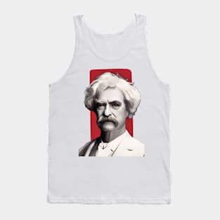 American Writer Mark Twain illustration Tank Top